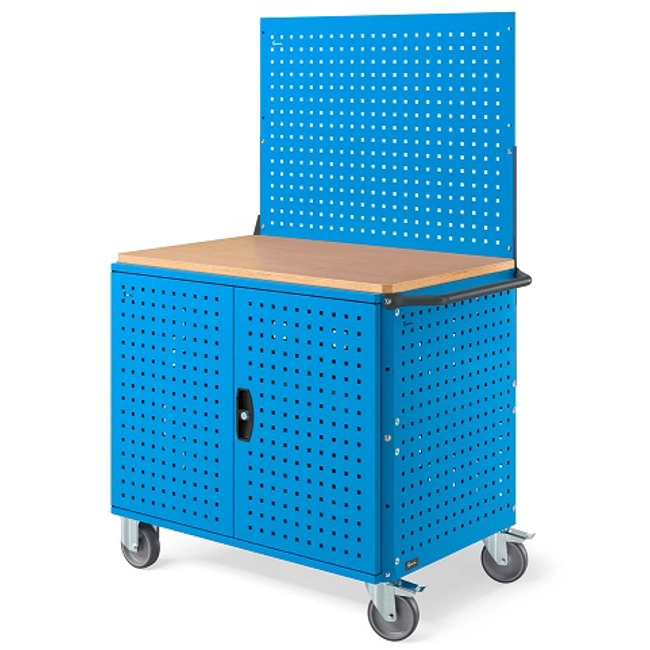 Vendita online Carrello Clever 1024 Large mm.1024x615x1540H - Blu RAL5012